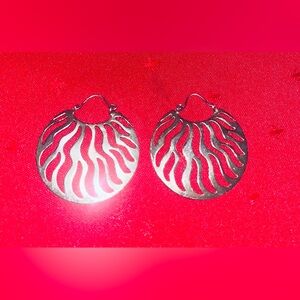 Elegant Silver Wave Earrings